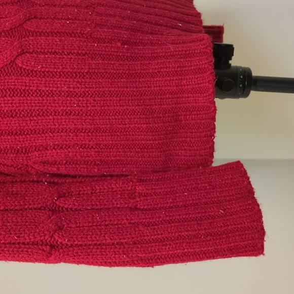 Seduction Women's Long-sleeve V-neck Red Colour Sweater Size Medium - Picture 5 of 11